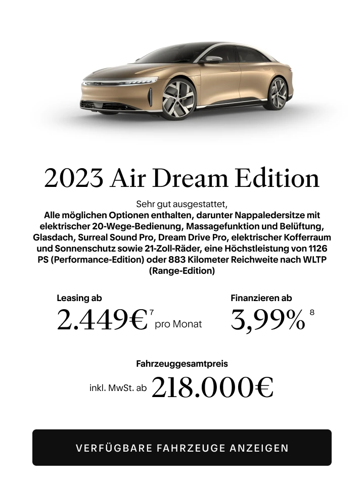 2023 Lucid Air Dream Edition