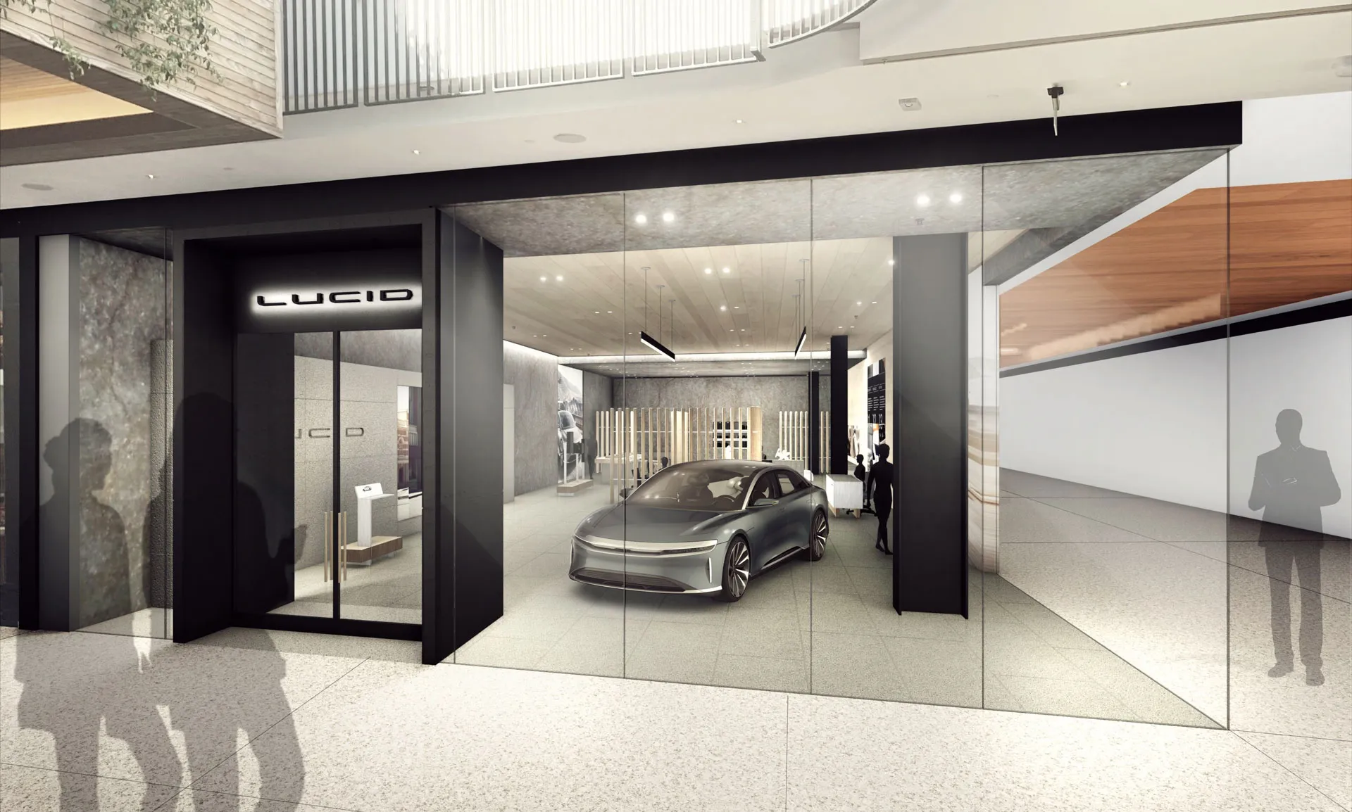 Lucid Studio Century City, opening in 2020